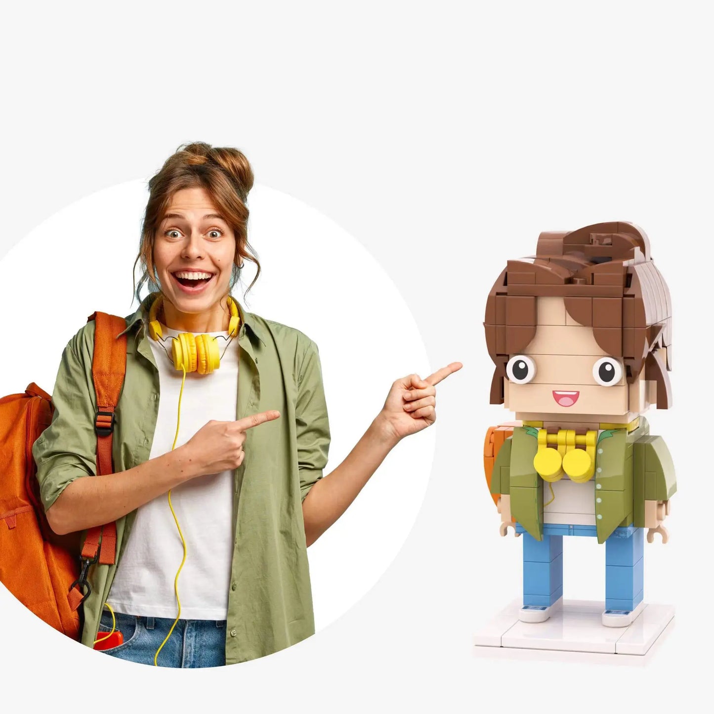 Custom brick figure