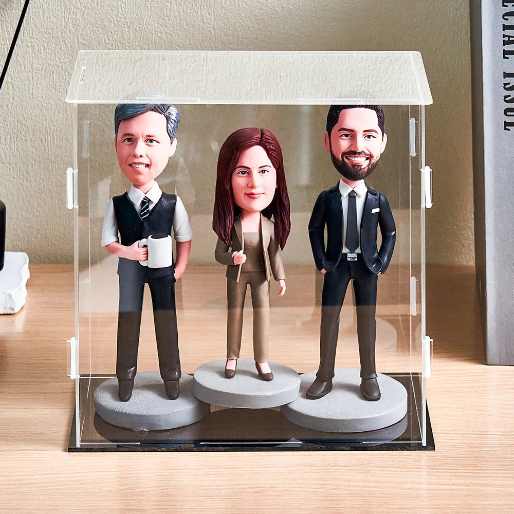 Display for Bobblehead (3 Person)