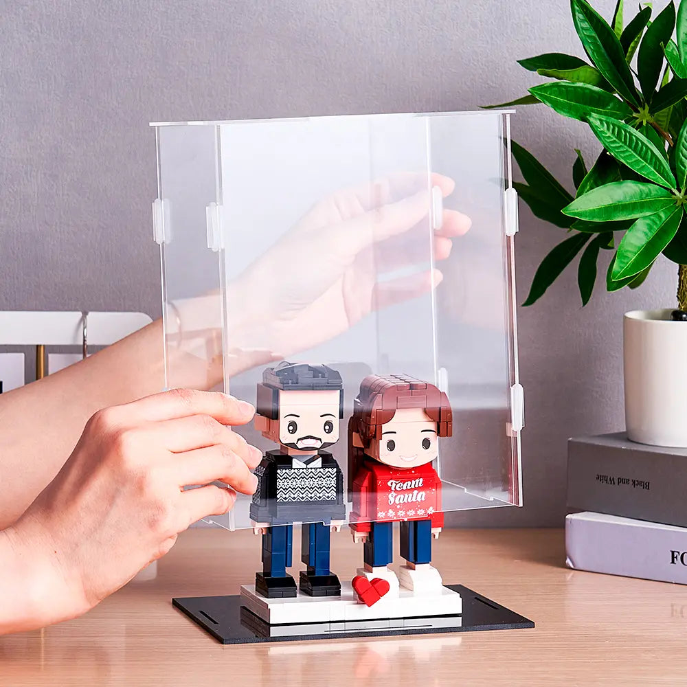 Display for custom brick figure (2 Person)