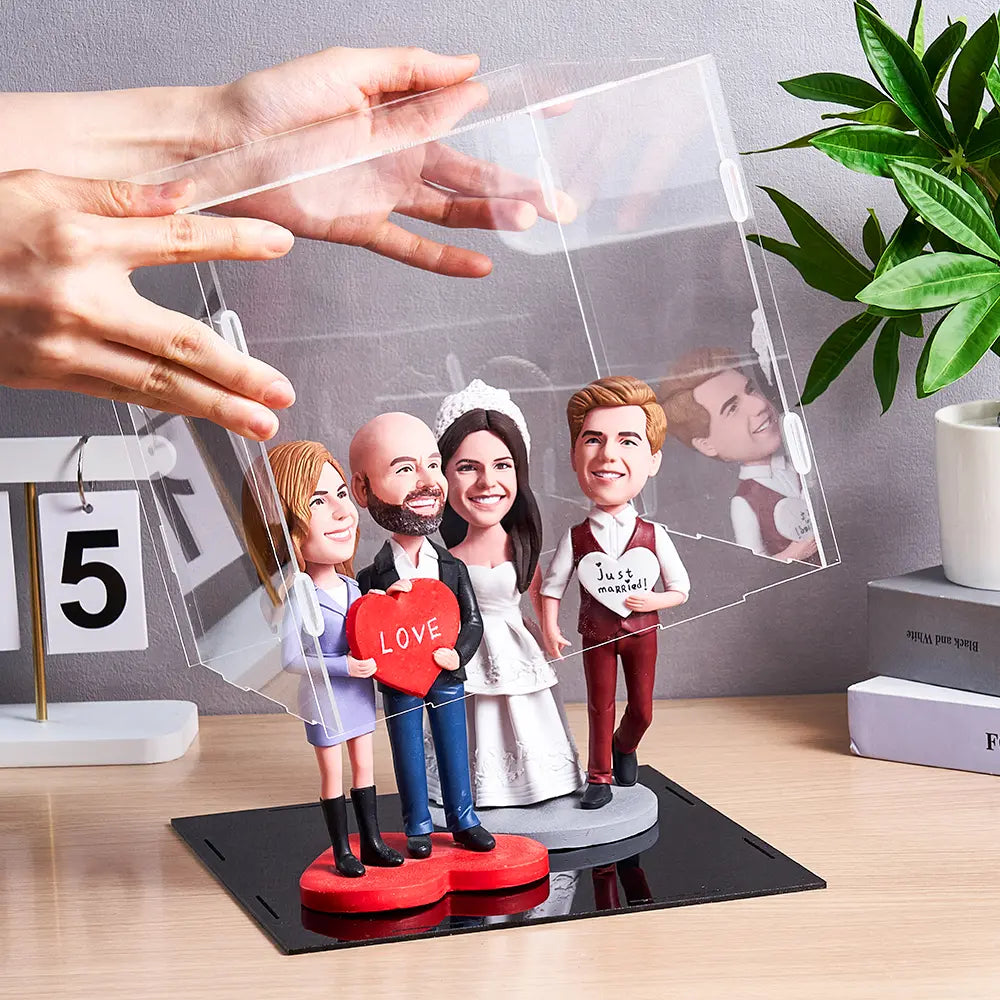 Display for Bobblehead (4 Person)