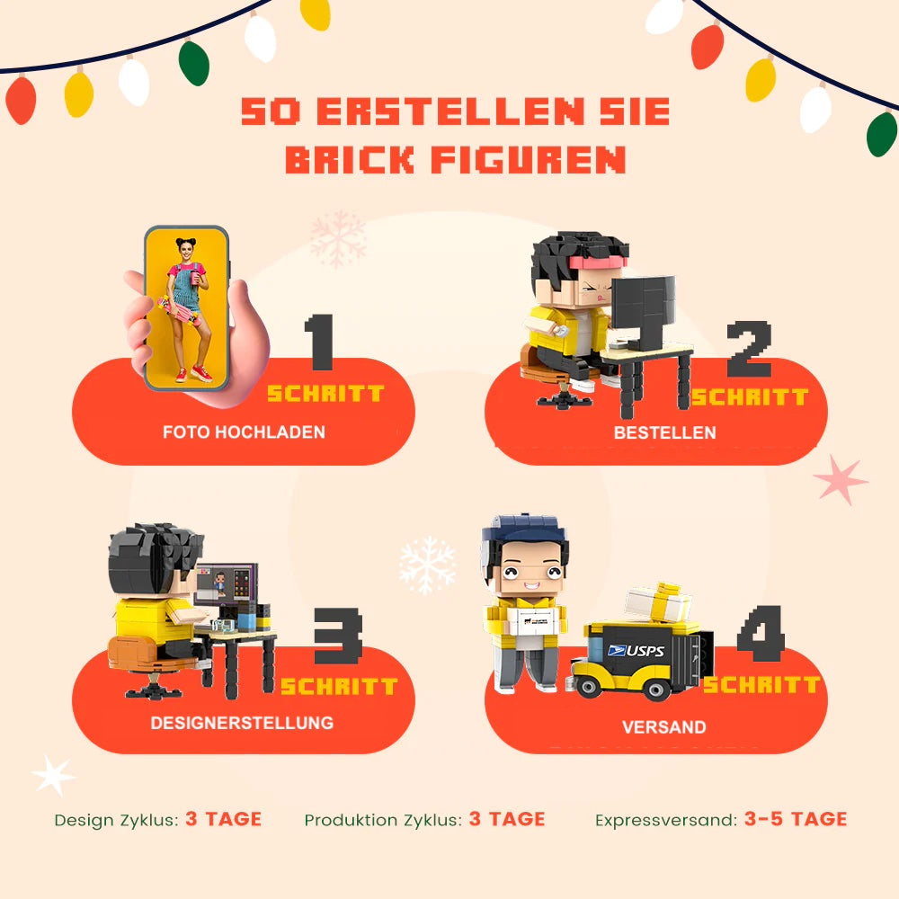 Custom brick figure