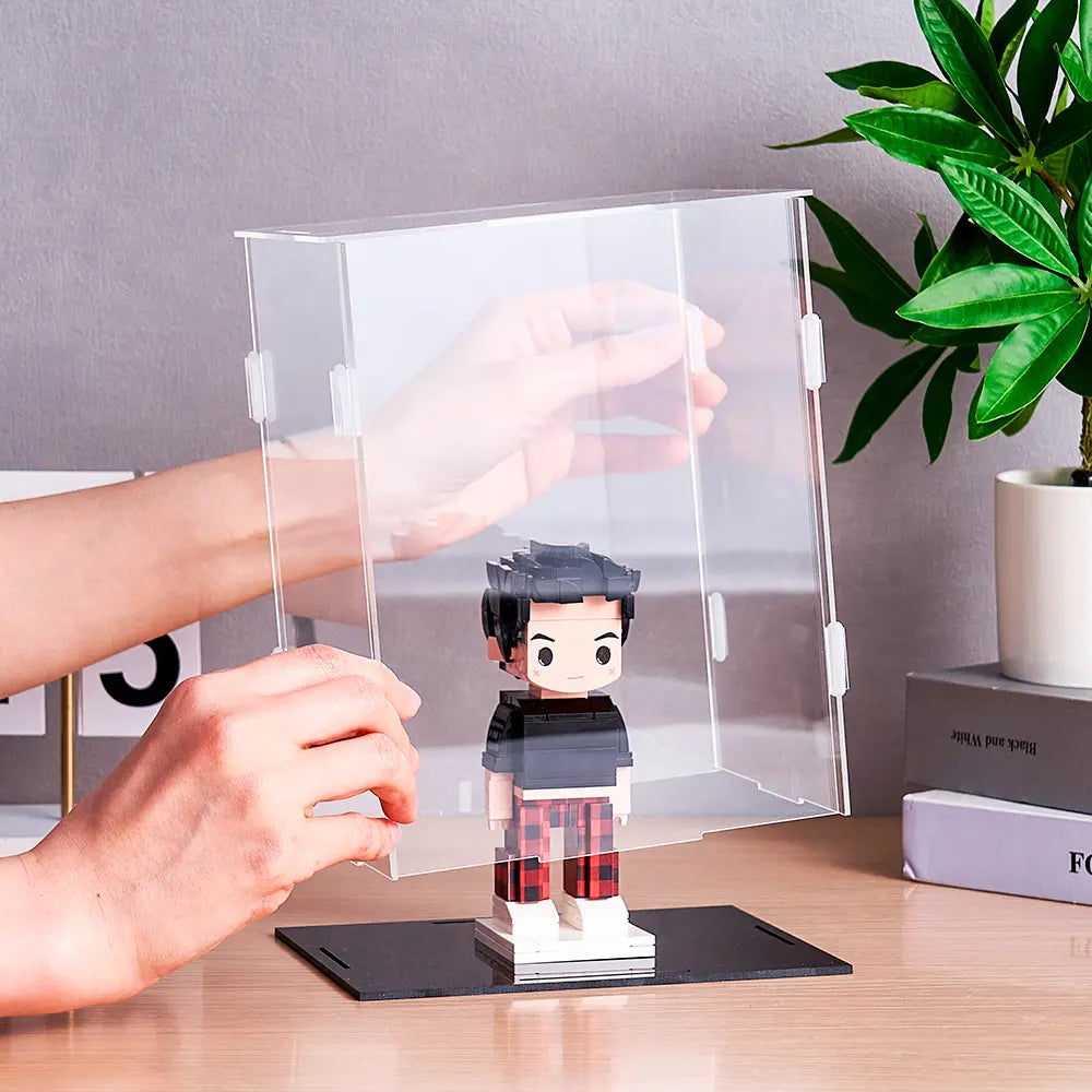 Display for custom brick figure (1 Person)