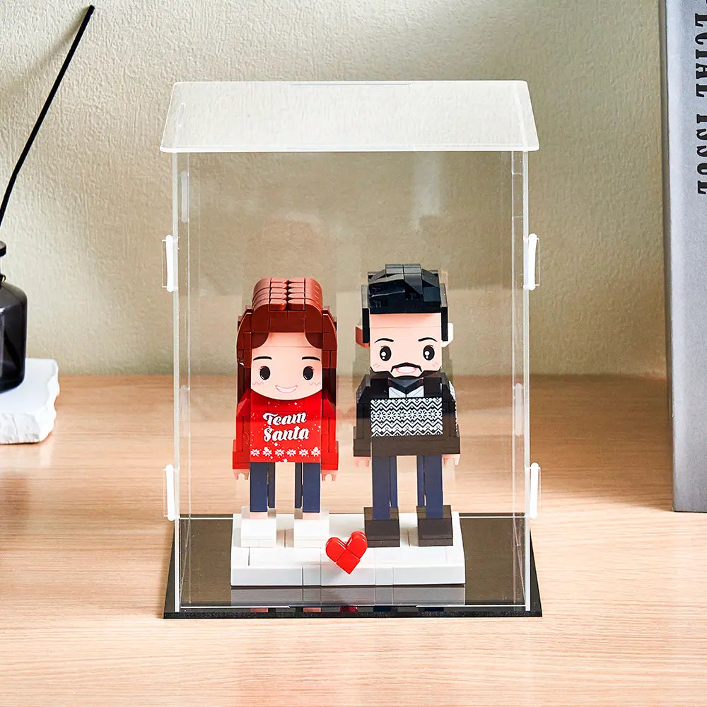 Display for custom brick figure (2 Person)