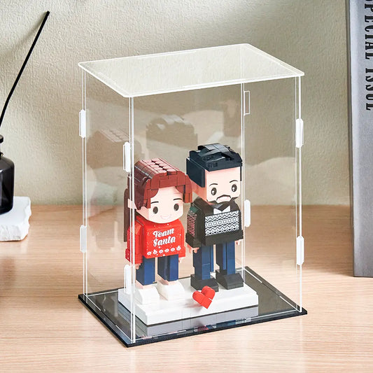 Display für Ziegelsteinfigur (2 Personen)