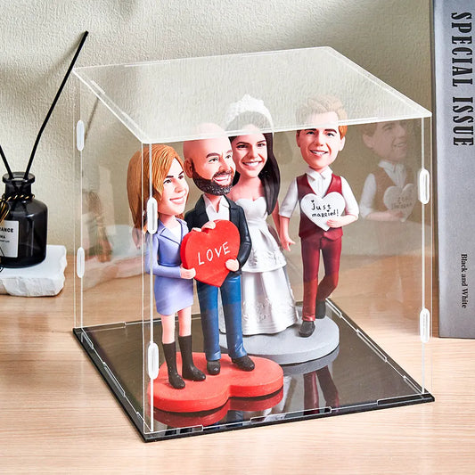 Display für Wackelkopf (4 Personen)
